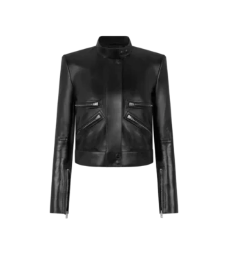 Nappa lederen racerjack