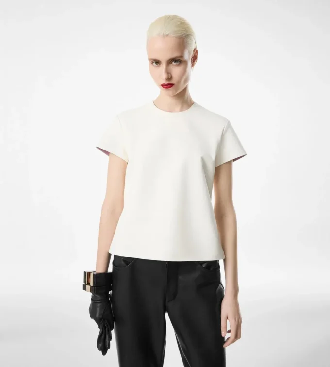 Nappa Lux en gewassen Duchesse T-shirt Nappa Lux en gewassen Duchesse T-shirt