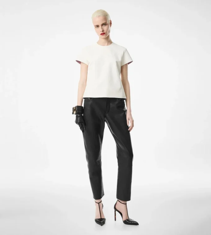 Nappa Lux en gewassen Duchesse T-shirt Nappa Lux en gewassen Duchesse T-shirt