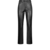 Nappaleren broek met vijf zakken en Tf-logo in reliëf Nappaleren broek met vijf zakken en Tf-logo in reliëf