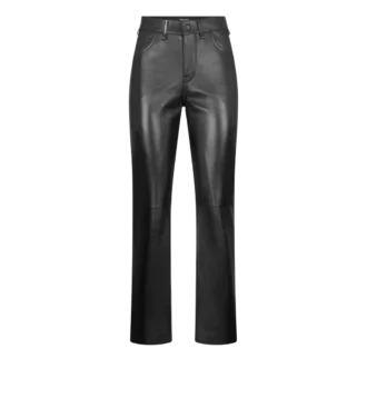 Nappaleren broek met vijf zakken en Tf-logo in reliëf