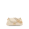Natuurlijke generfde leren Tara-schoudertas met ketting Natuurlijke generfde leren Tara-schoudertas met ketting
