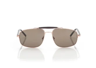Navigator-zonnebril van titanium en hoorn