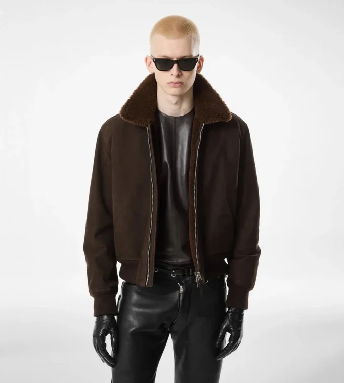 Nubuck Shearling Flight Bomber Nubuck Shearling Flight Bomber