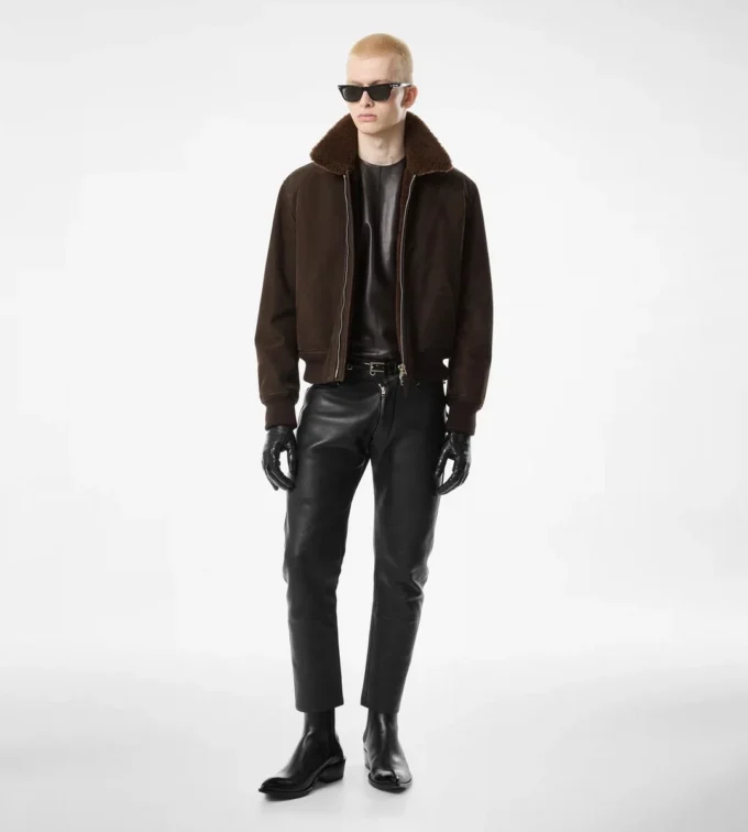 Nubuck Shearling Flight Bomber Nubuck Shearling Flight Bomber