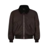 Nylon bomberjack met schapenvachtkraag Nylon bomberjack met schapenvachtkraag