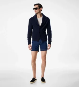 Nylon zwemshort met contrast