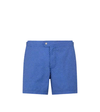 Nylon zwemshort met kleine stippenprint