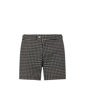 Nylon zwemshort met middotprint