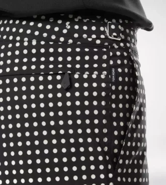 Nylon zwemshort met middotprint