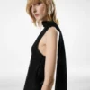 One-shoulder top met sjaal detail One-shoulder top met sjaal detail