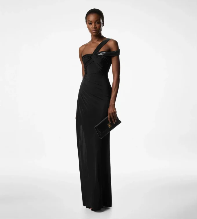 One Shoulder Twist Front avondjurk One Shoulder Twist Front avondjurk