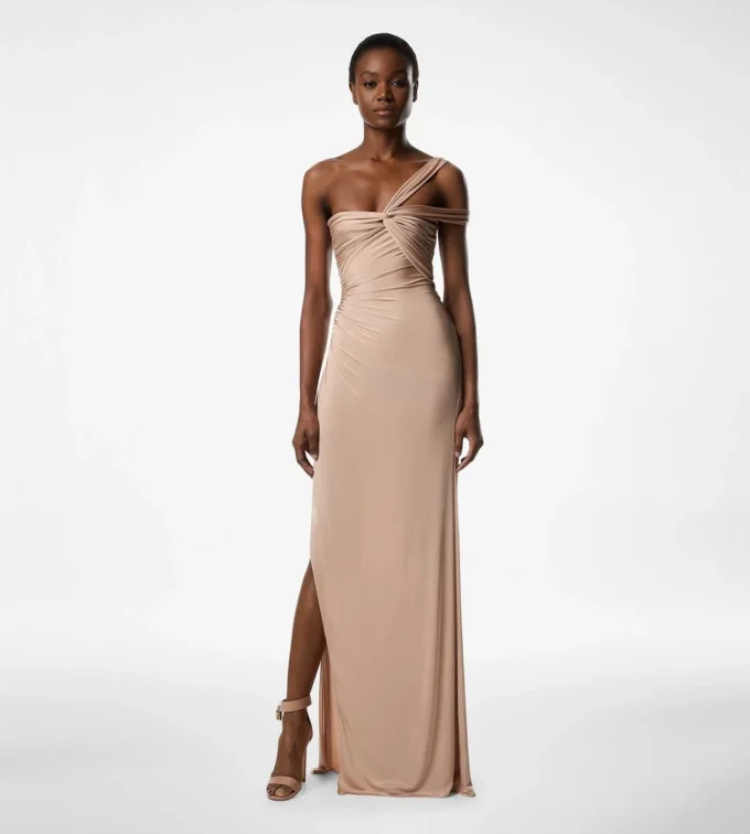 One Shoulder Twist Front avondjurk One Shoulder Twist Front avondjurk
