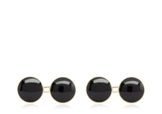 Onyx ronde manchetknopen Onyx ronde manchetknopen