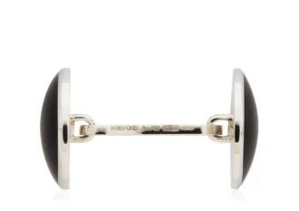 Onyx ronde manchetknopen Onyx ronde manchetknopen