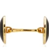 Onyx ronde manchetknopen