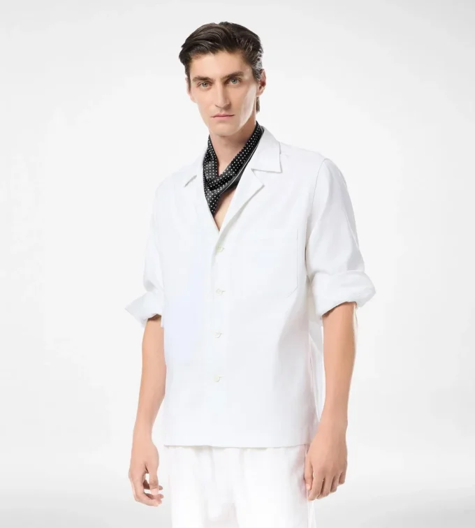 Overshirt met visgraatmotief Overshirt met visgraatmotief