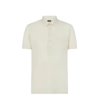 Piqué polo van zijdemix