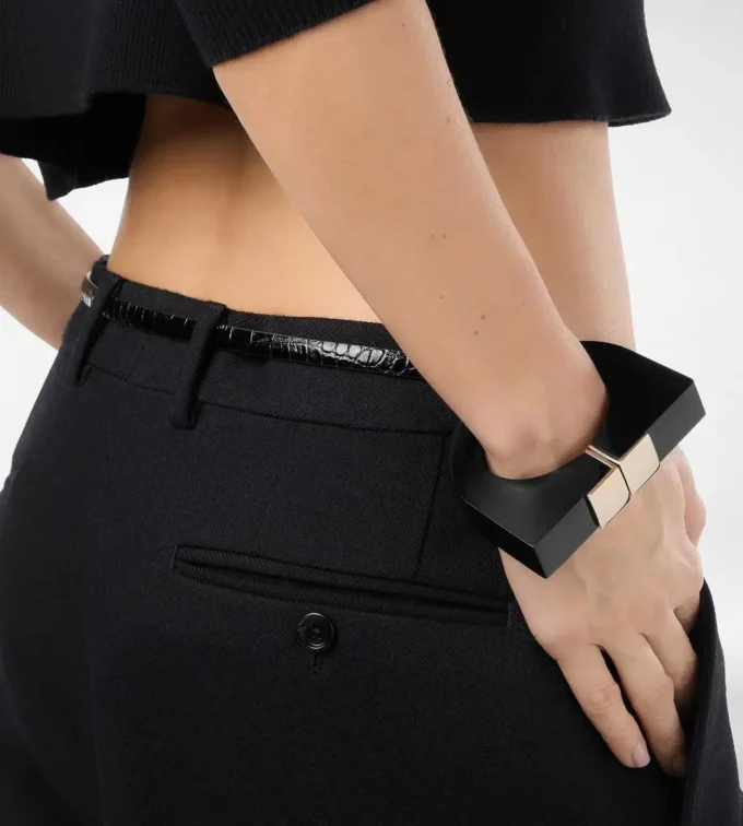 Plexiglas en messing Deco-armband Plexiglas en messing Deco-armband