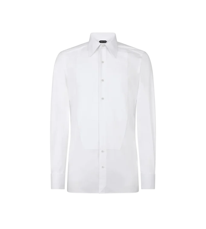 Poplin slim fit avondhemd