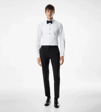 Poplin slim fit avondhemd