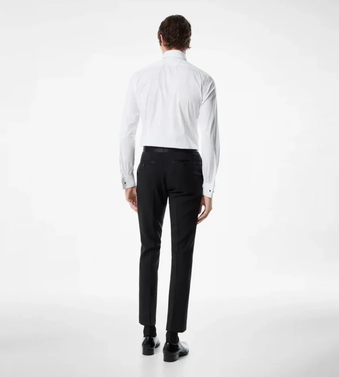Poplin slim fit avondhemd