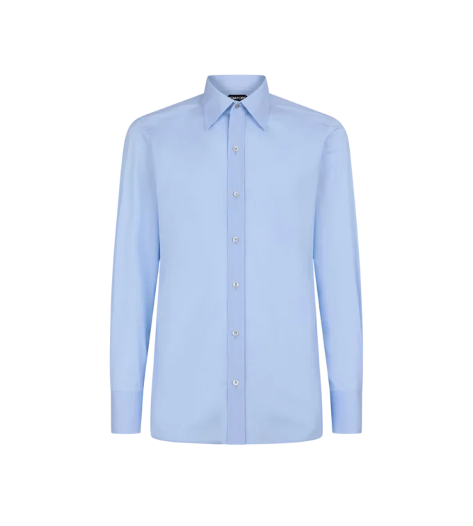 Poplin slim fit overhemd