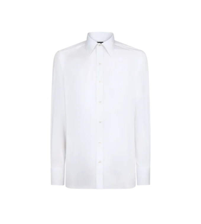 Poplin slim fit overhemd