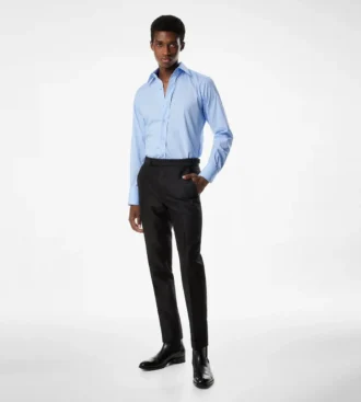Poplin slim fit overhemd