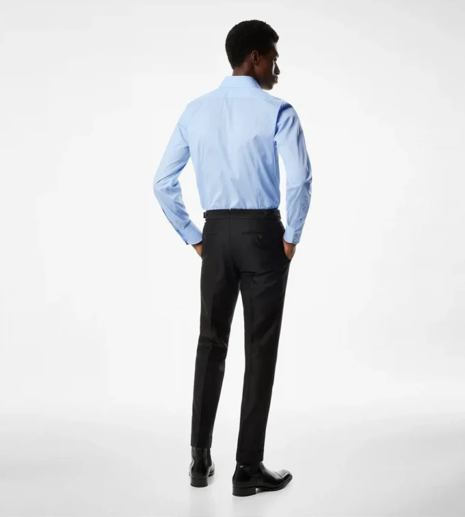 Poplin slim fit overhemd