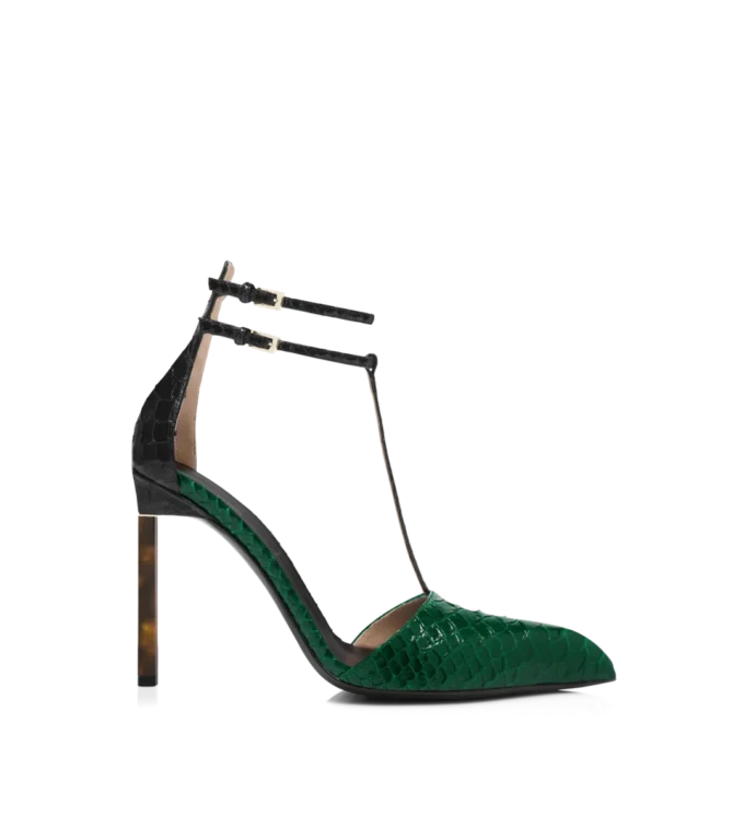 Pumps met T-bandje en pythonprint Pumps met T-bandje en pythonprint
