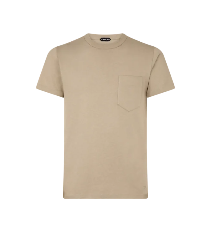 Pure katoenen T-shirt met ronde hals