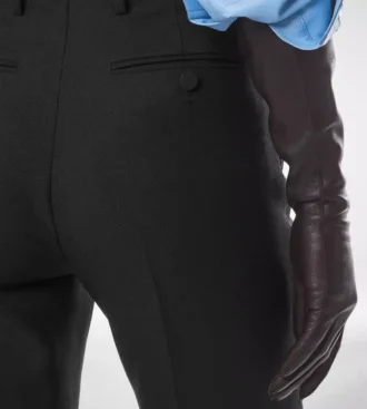 Rechte broek van wol-zijde mix Rechte broek van wol-zijde mix
