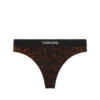 Reflected Leopard Printed Modal Signature Thong