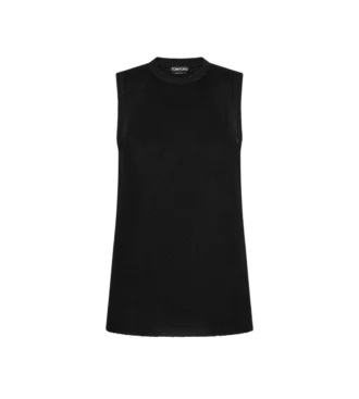 Relaxed tanktop met micropailletten