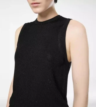 Relaxed tanktop met micropailletten