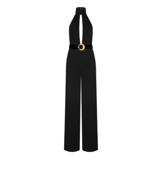 Sable’ halternek jumpsuit met ceintuur Sable’ halternek jumpsuit met ceintuur