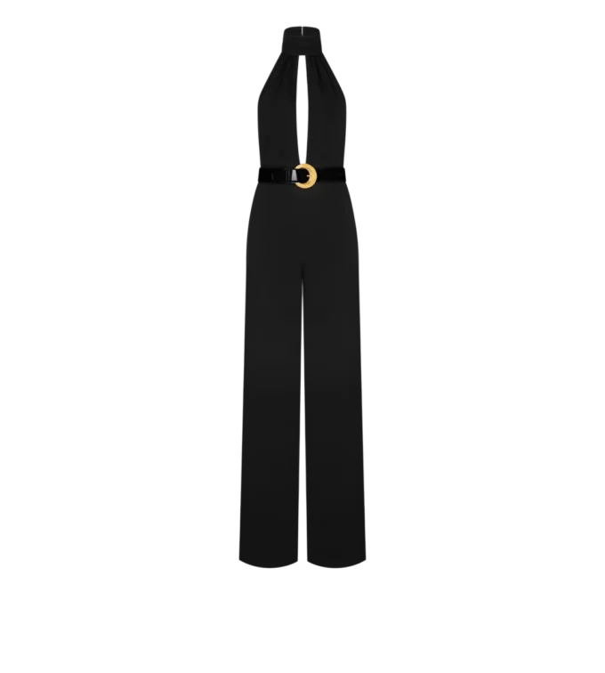 Sable’ halternek jumpsuit met ceintuur Sable’ halternek jumpsuit met ceintuur
