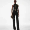 Sable’ halternek jumpsuit met ceintuur Sable’ halternek jumpsuit met ceintuur