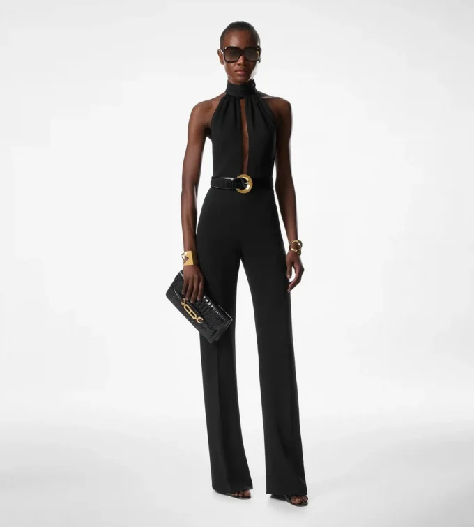 Sable’ halternek jumpsuit met ceintuur Sable’ halternek jumpsuit met ceintuur
