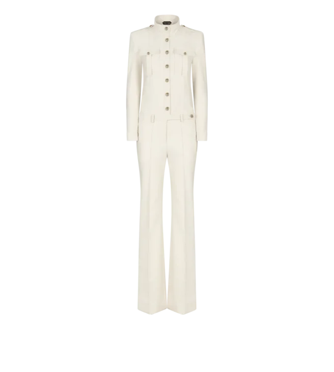 Safari-jumpsuit met opstaande kraag Safari-jumpsuit met opstaande kraag