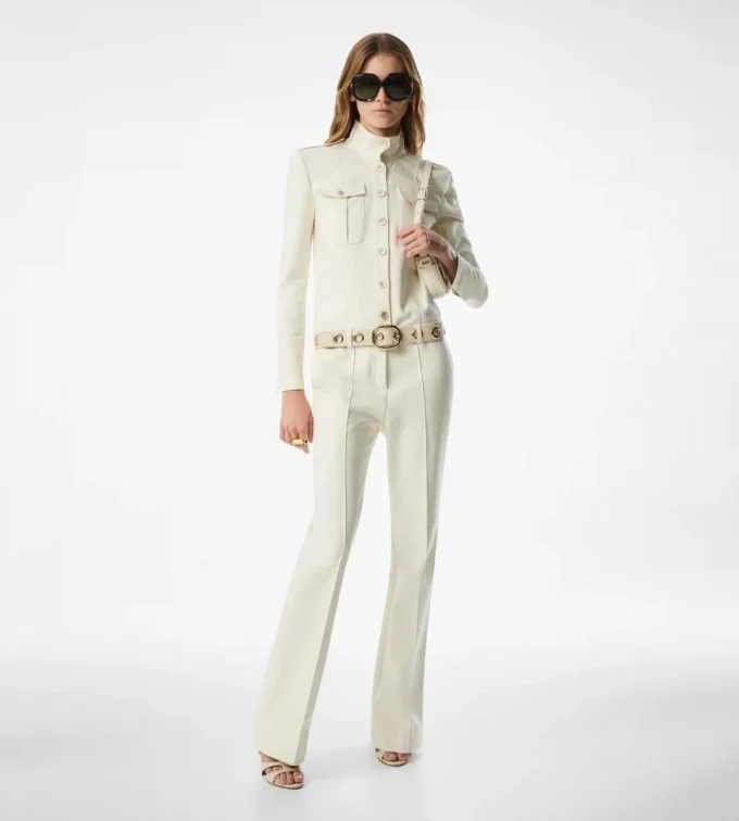 Safari-jumpsuit met opstaande kraag Safari-jumpsuit met opstaande kraag