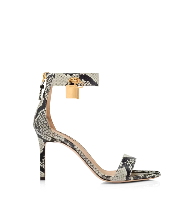 Sandalen met padlock en pythonprint