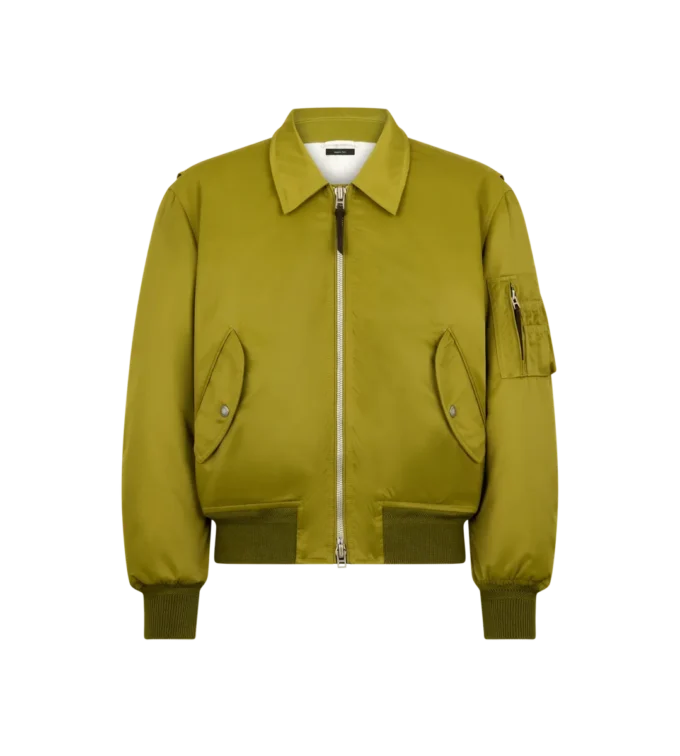 Satijnen nylon bomberjack