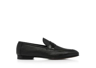 Sean Twisted Band Loafer van generfd leer