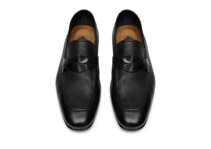Sean Twisted Band Loafer van generfd leer