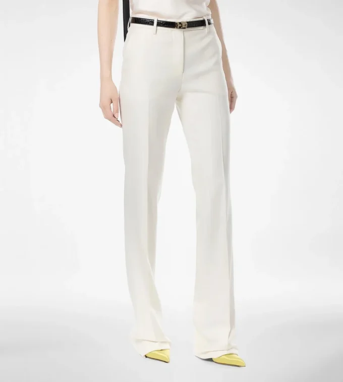 Shadow Stripe wollen zijden rechte broek Shadow Stripe wollen zijden rechte broek
