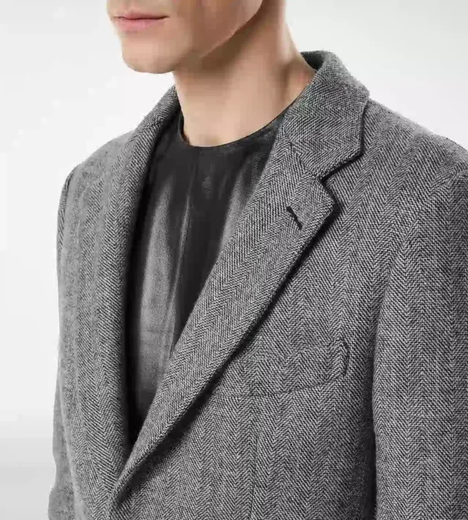 Sharkskin Herringbone Double Splittable Jacket Sharkskin Herringbone Double Splittable Jacket