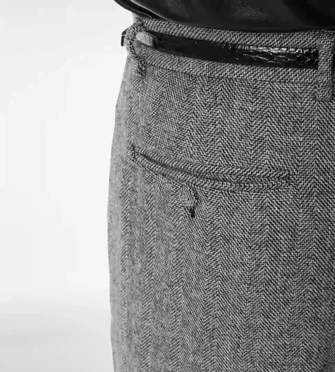 Sharkskin Herringbone Double Splittable Pant Sharkskin Herringbone Double Splittable Pant