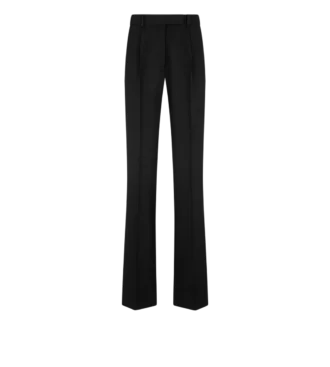 Sharp Grain De Poudre Relaxed Pleated Straight Pants Sharp Grain De Poudre Relaxed Pleated Straight Pants